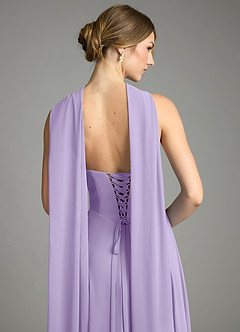 Azazie Ayla Abiti da Damigella Abito A-Line in Chiffon Scollo a Cuore Lilla image10