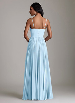 Azazie Akiko Bridesmaid Dresses Sky Blue A-Line Sweetheart Neckline Chiffon Dress image5