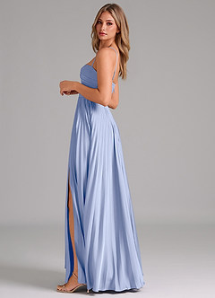 Azazie Tyla Brautjungfernkleider A-Linie Herzausschnitt Stretch-Satin Kleid Eis image7