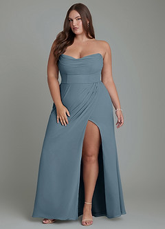 Azazie Johana Bridesmaid Dresses Twilight Mermaid Off the Shoulder Chiffon Convertible Dress image16