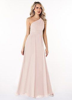 Azazie Dallas Jurken voor bruidsmeisjes Jurk van Chiffon met A-Lijn One-Shoulder Rozenblaadje image3