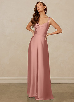 Christian Siriano Bridal for Azazie 1001 Bridesmaid Dresses Rosette A-Line Sweetheart Neckline Stretch Satin Dress image3