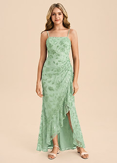 front Azazie Emily Junior Formal Dress