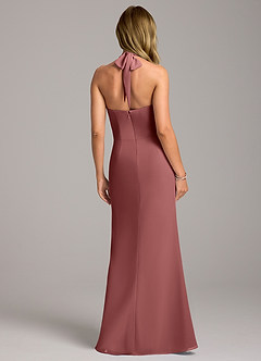 Azazie Keisha Bridesmaid Dresses Amethyst Sheath Chiffon Dress image6