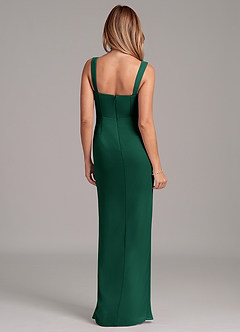 Azazie Ayla Bridesmaid Dresses Emerald Sheath Sweetheart Neckline Chiffon Dress image6