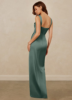 Christian Siriano Bridal for Azazie 1017 Brautjungfernkleider Etui Herzausschnitt Stretch-Satin Kleid Seemoos image6