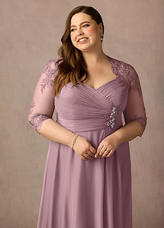 Azazie Anne Mother of the Bride Dresses Dusty Rose Sheath Sweetheart Sequins Lace Dress image17
