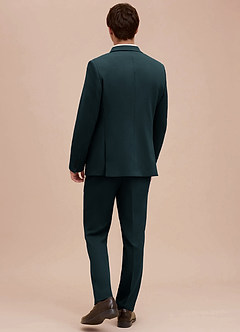 front Ethan Navy Blue Refined Weave Suit Jacket