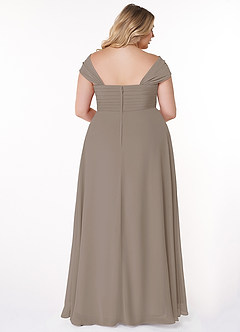 Azazie Kaitlynn Bridesmaid Dresses Empire Convertible Ruched Chiffon Floor-Length Dress image12