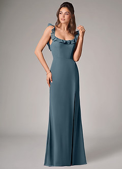 Azazie Callie Bridesmaid Dresses Twilight Mermaid Side Slit Chiffon Convertible Dress image3