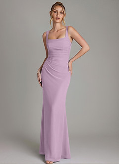 Azazie Agustina Bridesmaid Dresses Wisteria Mermaid Corset Chiffon Dress image4