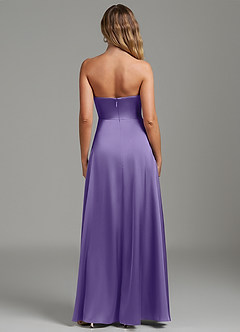 Azazie Niveah Bridesmaid Dresses Tahiti A-Line Strapless Stretch Satin Convertible Dress image8