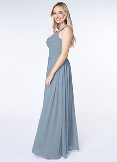 Azazie Raine Bridesmaid Dresses A-Line Sweetheart Ruched Chiffon Floor-Length Dress image3
