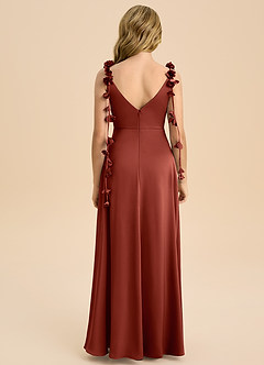 Azazie Gumdrop Junior Klä av Imperium i Stretch Satin Plisserad image7