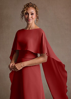 Azazie Marilla Suknie dla Matki Panny Młodej Linia A Pofałdowany Szyfon Długość podłogi Sukienka image8