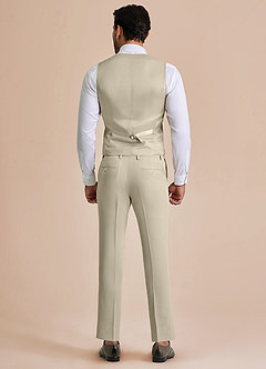 front William Tan Comfort Blend Suit Vest