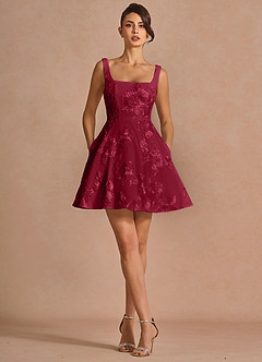 Brynn Burgundy Mini Dress image7