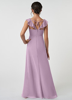 Azazie Amada Junior Wisteria A-Line Ruched Chiffon Dress image2
