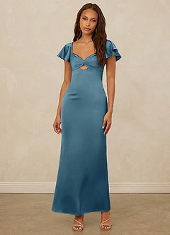 Christian Siriano Bridal for Azazie 1005 Bridesmaid Dresses Bermuda Sheath Sweetheart Neckline Stretch Satin Dress image4