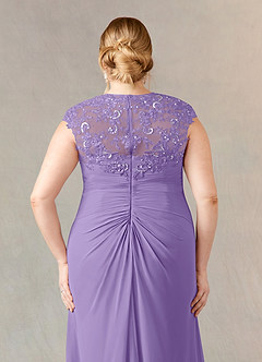 Azazie Birdie Mother of the Bride Dresses Tahiti A-Line Queen Anne Sequins Chiffon Dress image12