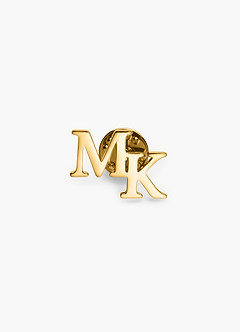 front Niestandardowa metalowa przypinka do klapy z monogramem