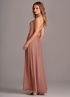 Azazie Mei Bridesmaid Dresses Cedar Rose A-Line Chiffon Dress image5