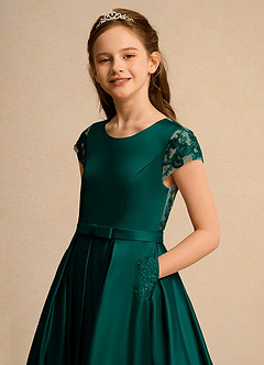 Azazie Bunny Junior Formal Flower Girl Klänningar Klä Balklänning i Spets image4