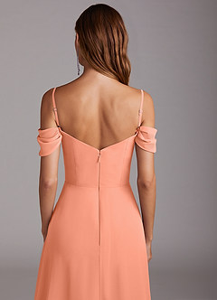 Azazie Marley Bridesmaid Dresses Sunset A-Line Off the Shoulder Chiffon Convertible Dress image10
