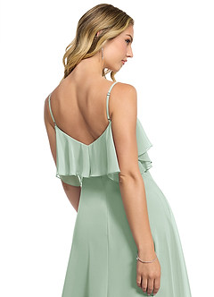 Azazie Jean Bridesmaid Dresses Agave A-Line Chiffon Convertible Dress image5
