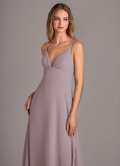 Azazie Amina Bridesmaid Dresses Dusk A-Line Chiffon Dress image5