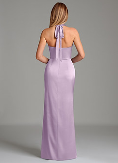 Azazie Serenity Brautjungfernkleider Meerjungfrau-Linie Herzausschnitt Stretch-Satin Kleid Frostiges Flieder image6