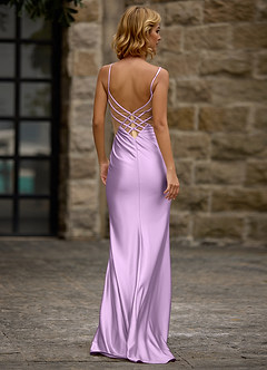 Haloed Púrpura Vestido de fiesta de sirena image2