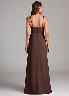 Azazie Maci Brudtärnklänningar Klä av Tubklänning i Chiffong Plisserad Ganache image7