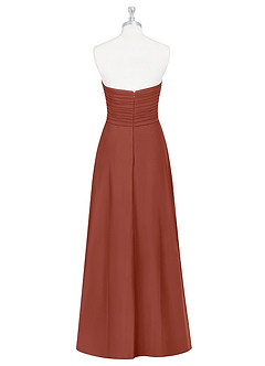 Azazie Arabella Allure Bridesmaid Dresses Auburn A-Line Sweetheart Neckline Chiffon Convertible Dress image9