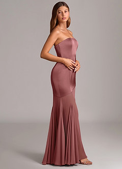 Azazie Uma Bridesmaid Dresses Amethyst Mermaid Strapless Chiffon Convertible Dress image4