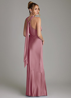 Azazie Reign Bridesmaid Dresses Vintage Mauve Mermaid Pleated Stretch Satin Dress image7