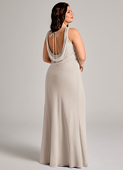 Azazie Rylina Bridesmaid Dresses Frost Mermaid Pleated Chiffon Dress image8