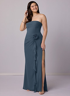 Barbie ♥ Azazie Bridesmaid Dresses Neptune Sheath Strapless Chiffon Convertible Dress image7