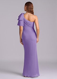 Azazie Yuanna Bridesmaid Dresses Tahiti Mermaid One Shoulder Chiffon Dress image2
