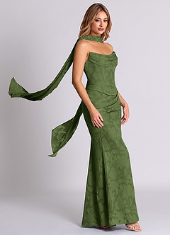 Azazie Sorrel At-home Try On Dresses Black Mermaid Corset Floral Burnout Convertible Dress image4