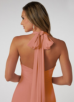 Azazie Fifi Bridesmaid Dresses MAI TAI A-Line Strapless Chiffon Convertible Dress image4