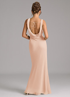 Azazie Rylina Bridesmaid Dresses English Rose Mermaid Pleated Chiffon Dress image6