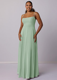 Barbie ♥ Azazie Brautjungfernkleider A-Linie Chiffon Kleid Agave image7