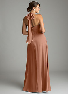 Azazie Tamira Suknie dla druhen Linia A Pofałdowany Szyfon Do ziemi Sukienka image8