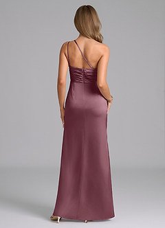Azazie Eren Brudtärnklänningar Klänning av Sjöjungfru i Stretch Satin One-shoulder Ametist image2