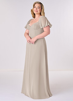 Barbie ♥ Azazie Bridesmaid Dresses Frost A-Line Pleated Chiffon Dress image9