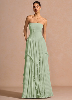 Kerensa Light Green Maxi Dress image3
