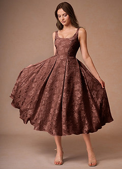 Midi jurk Briac Mocha Coco image5
