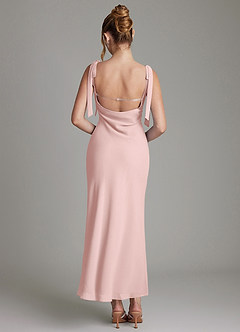 Azazie Luddie At-home Try On Dresses Agave Mermaid Bow Chiffon Dress image5