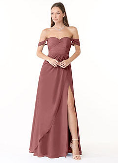 Azazie Millie Final Sale Agave A-Line Sweetheart Neckline Chiffon Convertible Dress image2